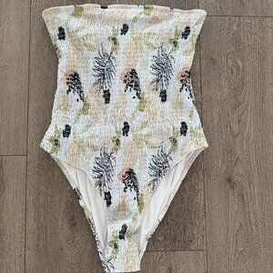 Anthropologie Brand Charlie Holiday L Strapless Bathing Suit